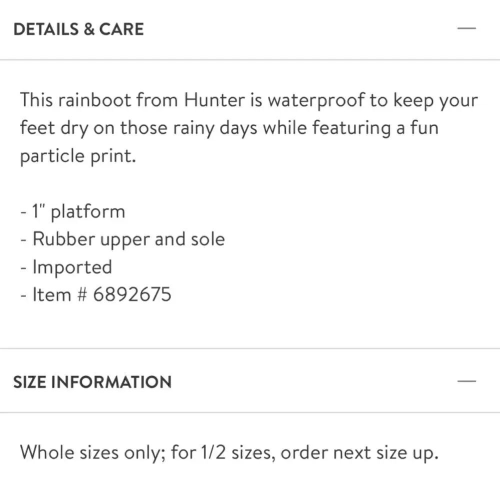 Hunter | Original Short Particle Print Rainboot - Picture 7 of 7
